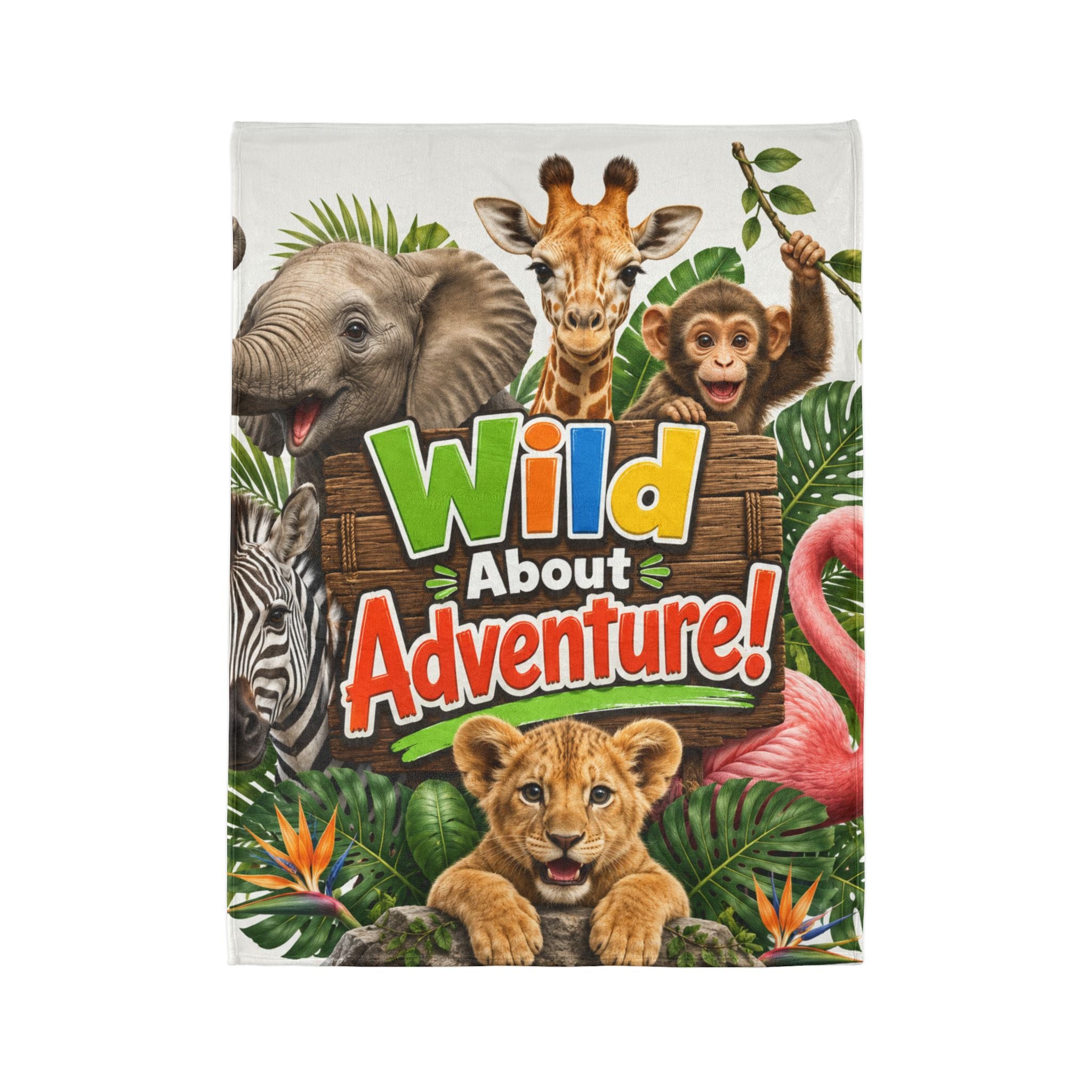 Wild About Adventure! Kids Animal Blanket