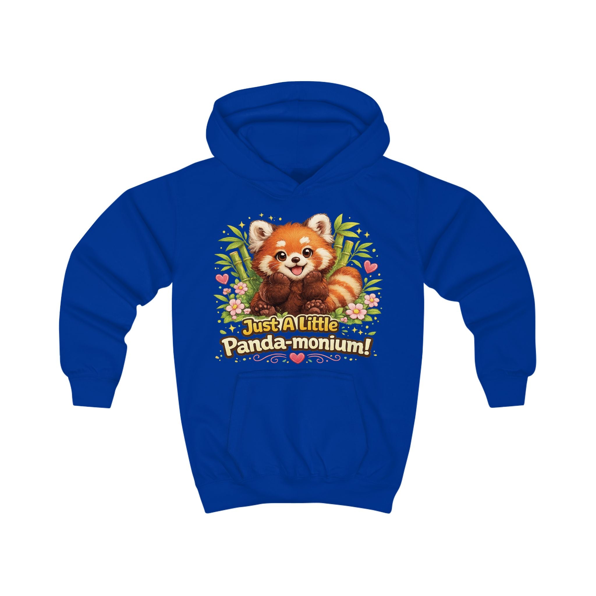 Red Panda Illustration Kids Hoodie | Just A Little Panda-monium, Cute Animal Shirt