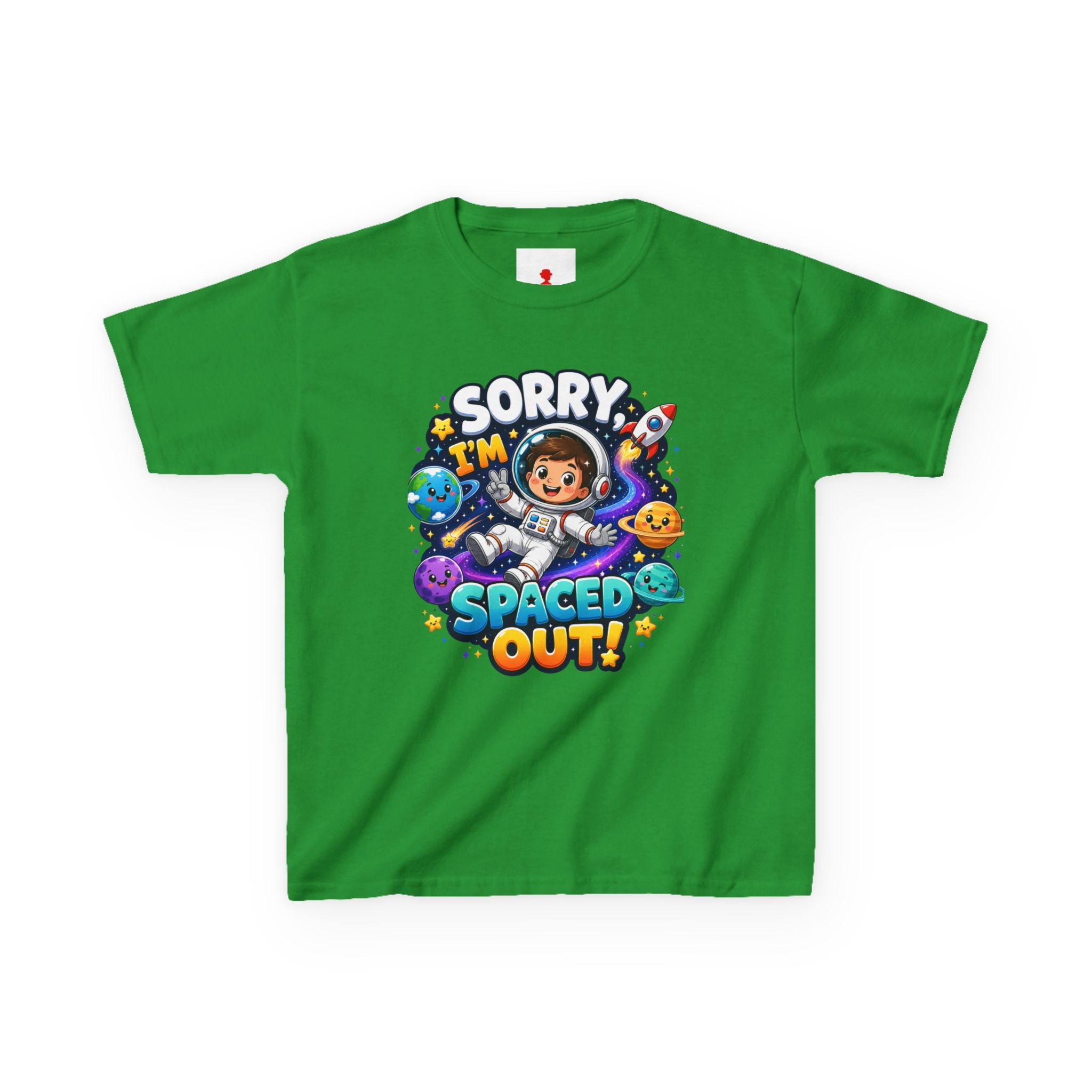 Spaced Out Kids T-Shirt — "Sorry I'm Spaced Out!" Cute Space Astronaut Tee