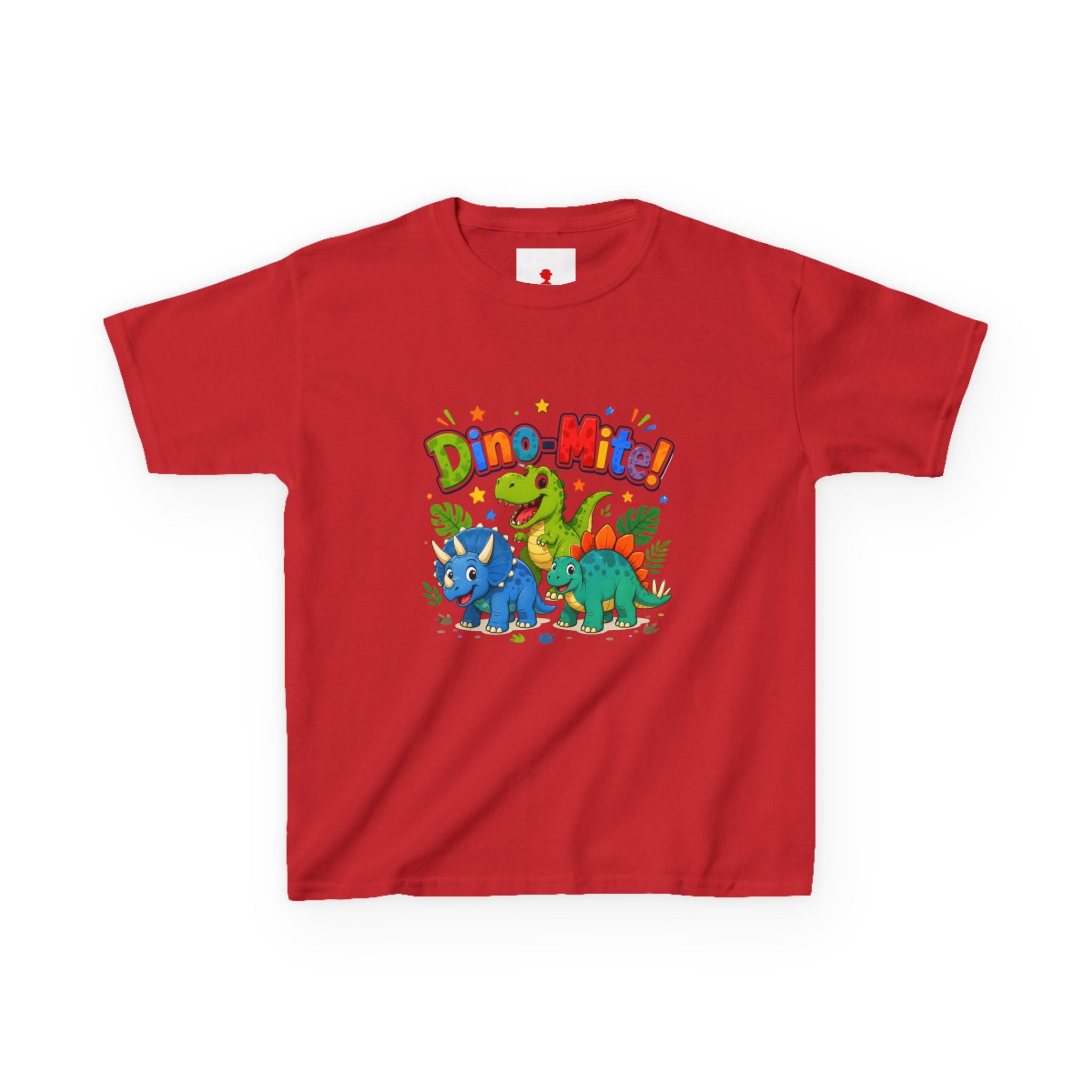 Kids T-Shirt - "Dino-Mite!" Colorful Dino Crew Tee for Toddlers & Kids