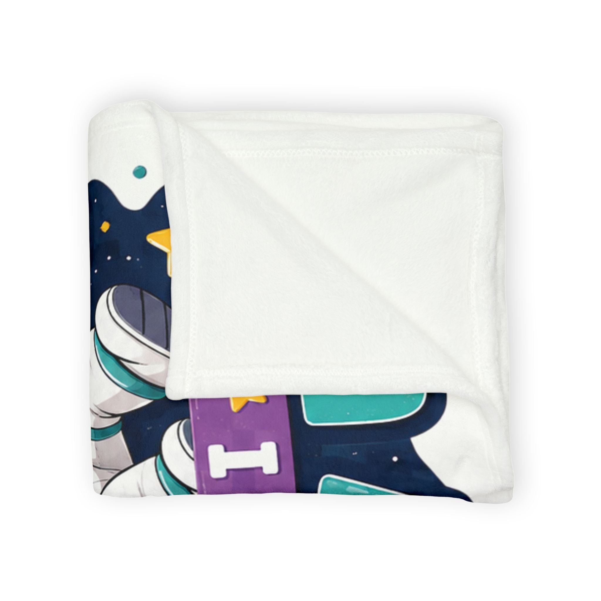 Astronaut Kids Blanket — "I Want to Be an Astronaut When I Grow Up" Plush Space Throw