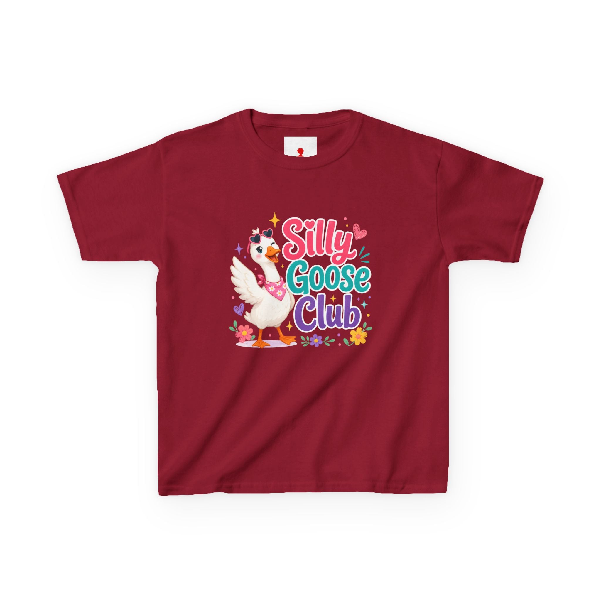 Kids T-Shirt — "Silly Goose Club" Cute Cartoon Goose Tee for Toddlers & Preschoolers