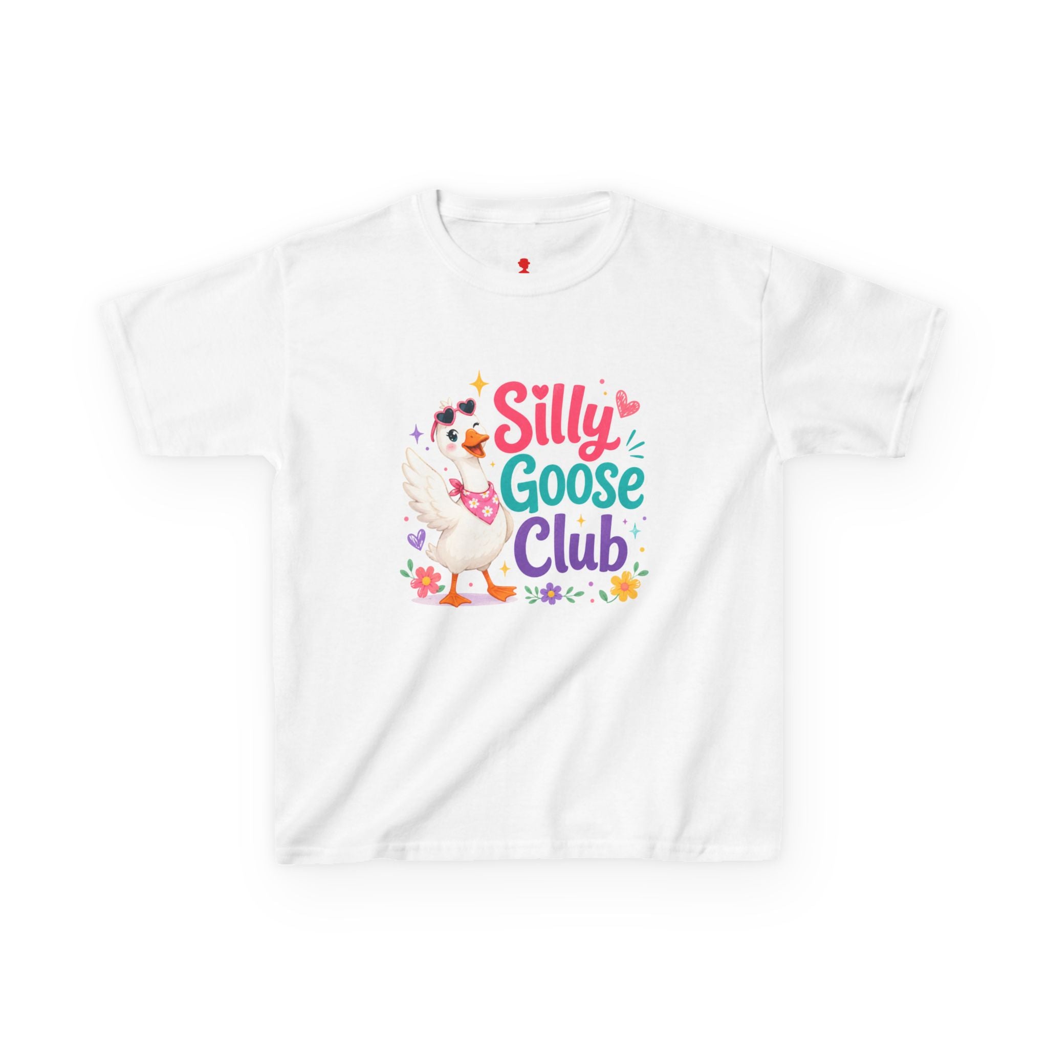 Kids T-Shirt — "Silly Goose Club" Cute Cartoon Goose Tee for Toddlers & Preschoolers
