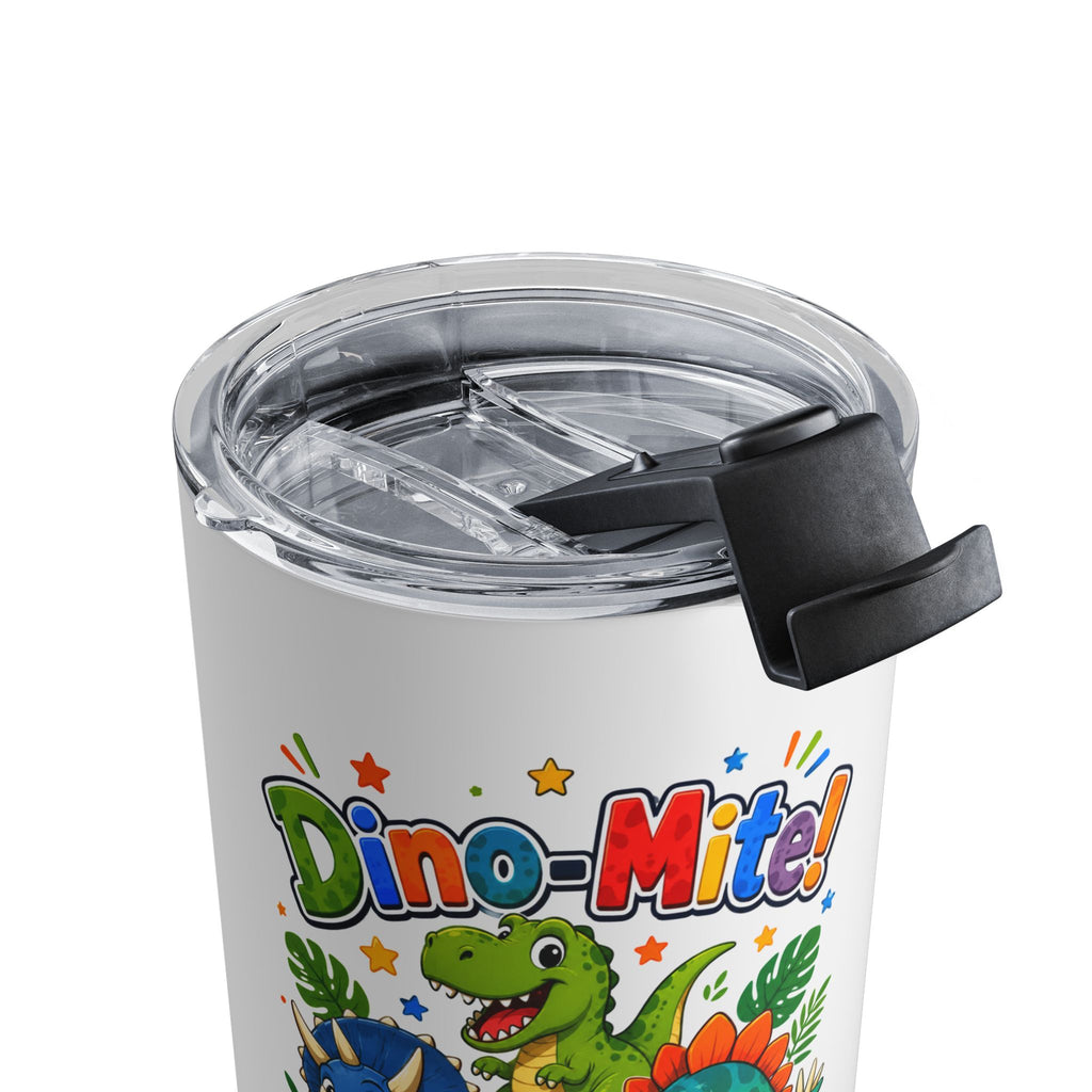 Dino-Mite! Kids 10oz Tumbler — Cute Dinosaur Insulated Travel Cup