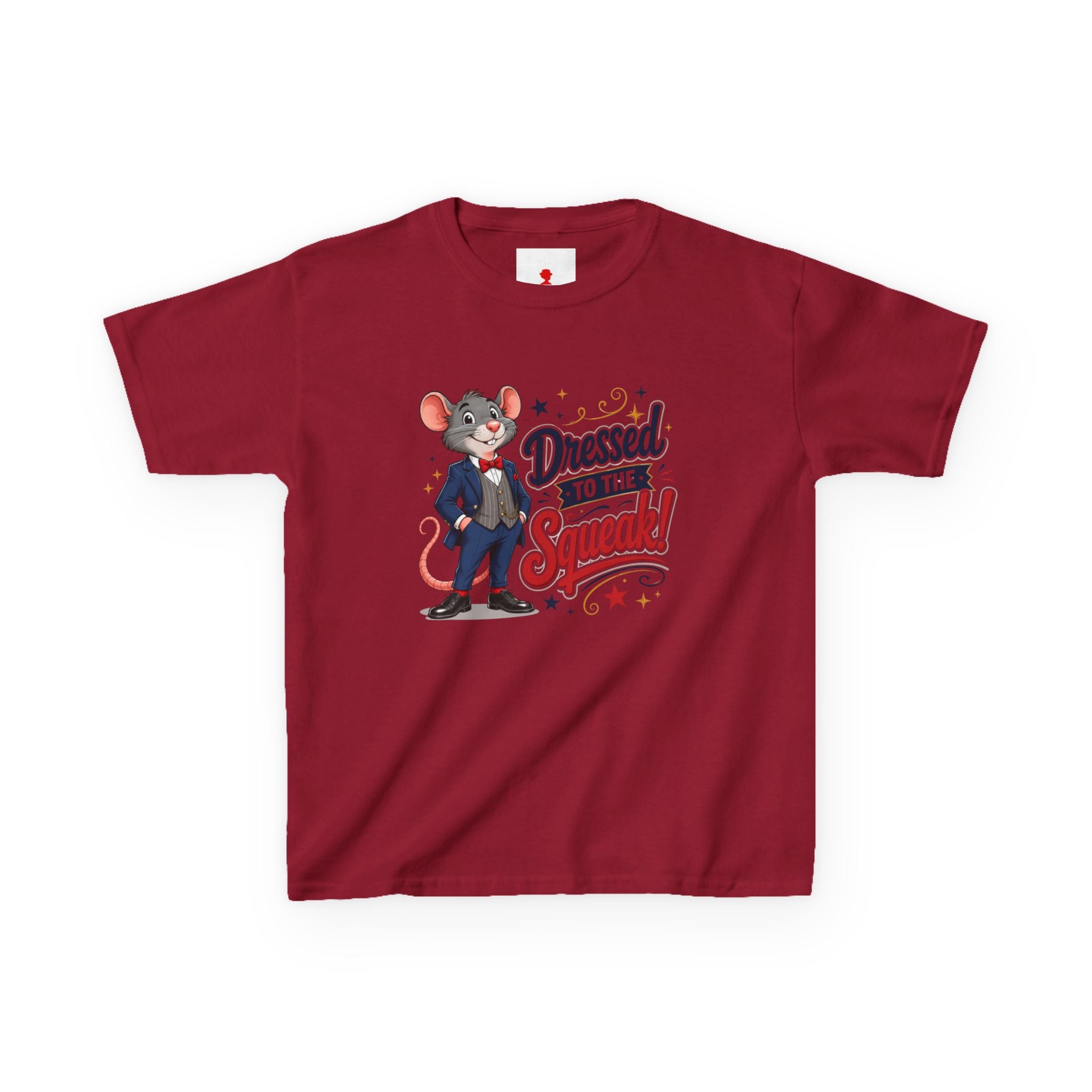 Kids Tee — "Dressed to the Squeak" Cartoon Mouse Graphic