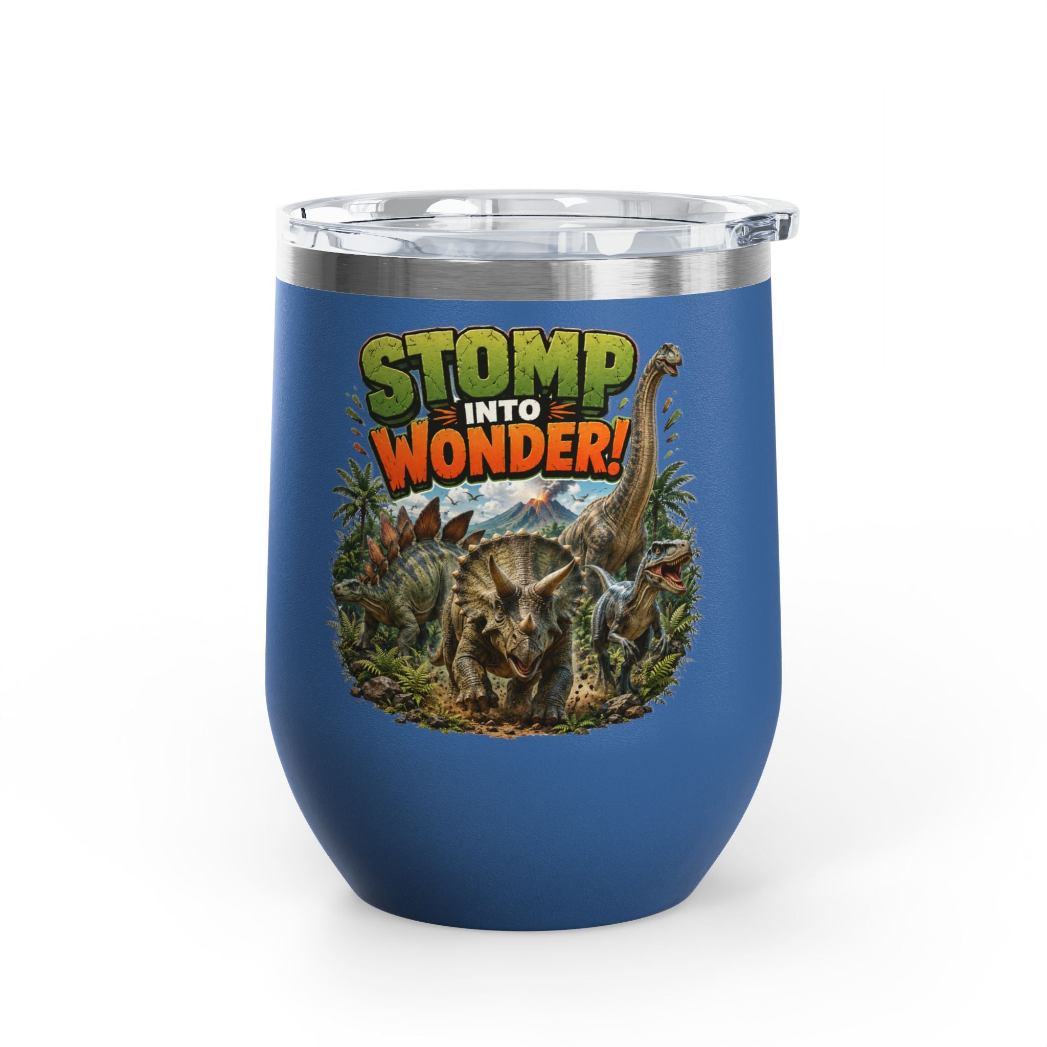 Dinosaur "Stomp Into Wonder" 12oz Tumbler