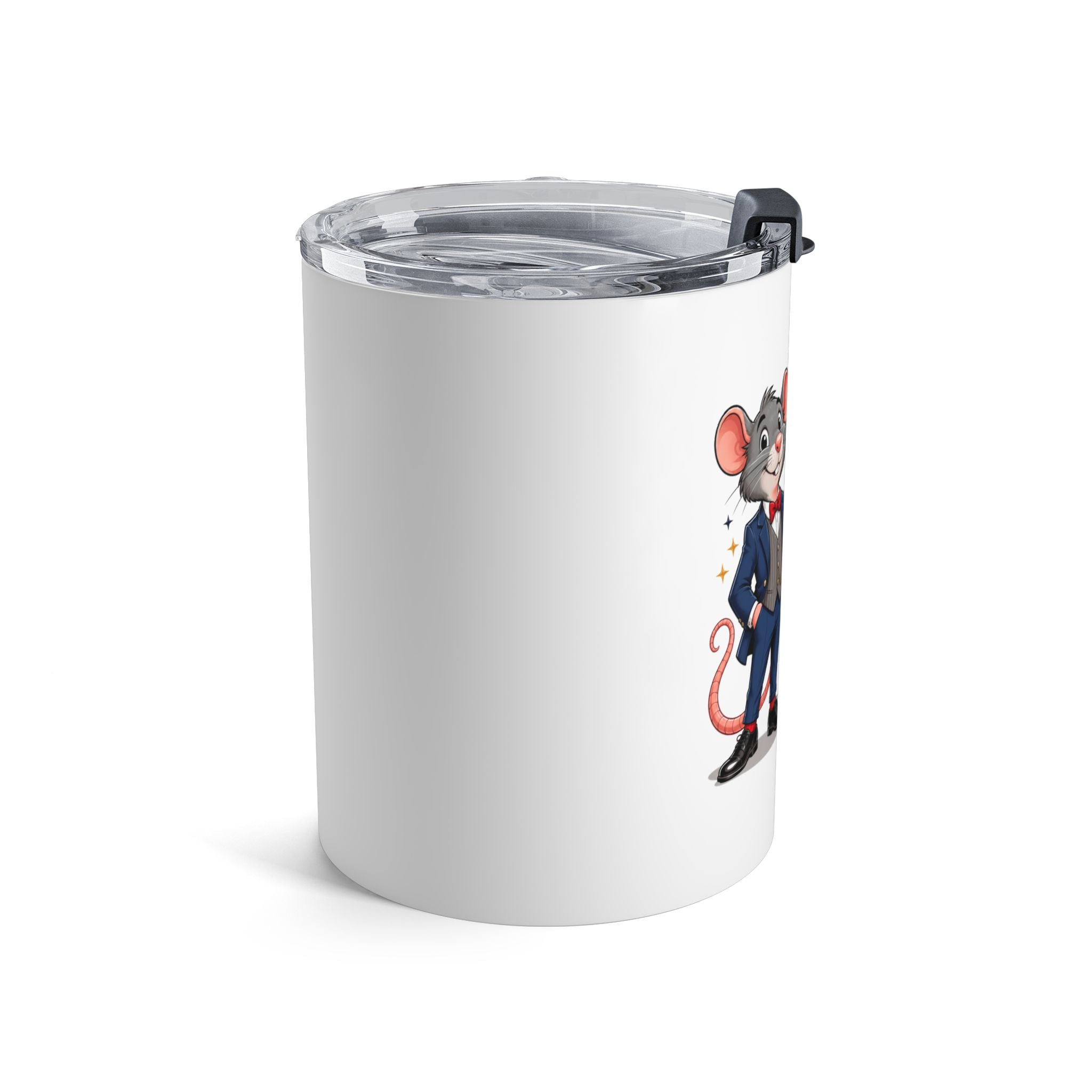 Dressed to the Squeak! 10oz Tumbler – Cute Dapper Mouse Travel Cup