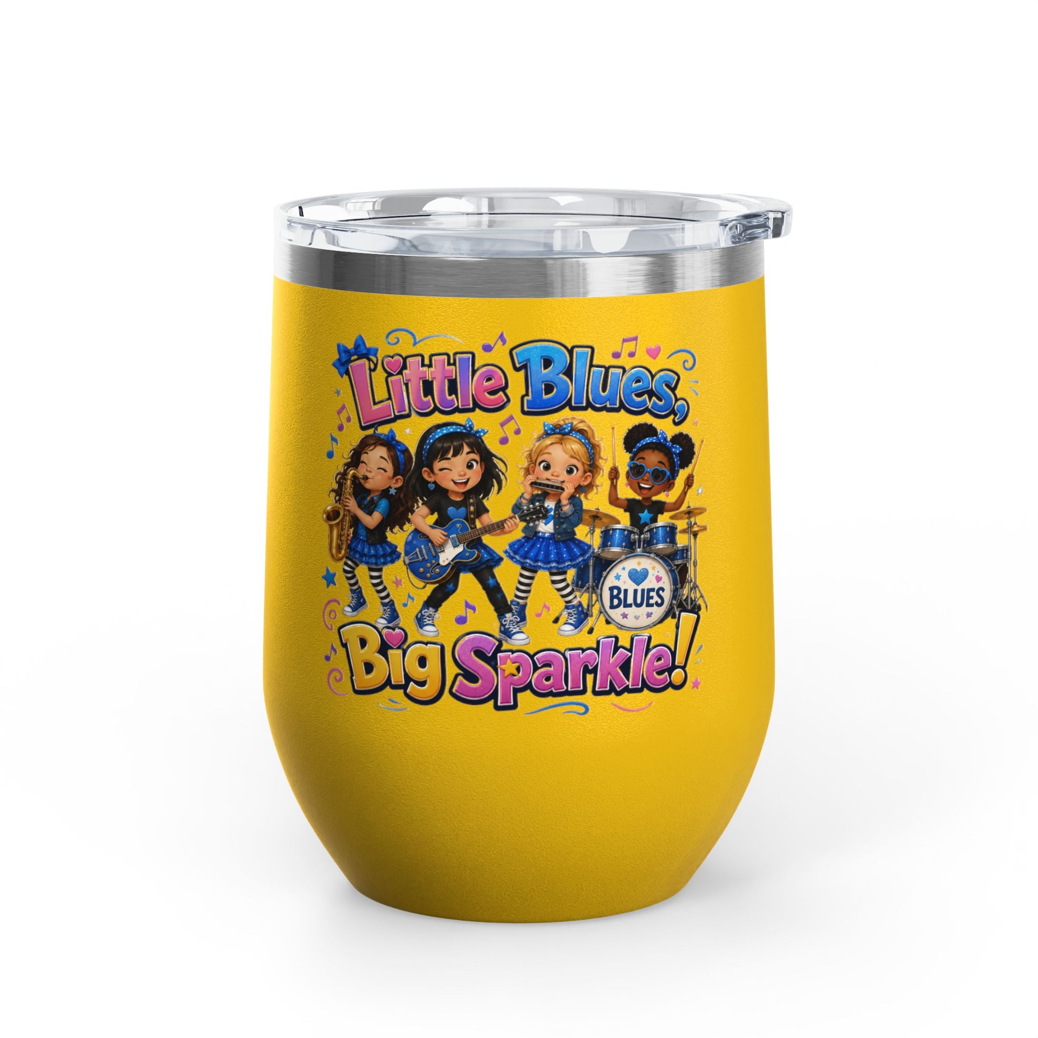 "Little Blues Big Sparkle" Insulated 12oz Travel Cup