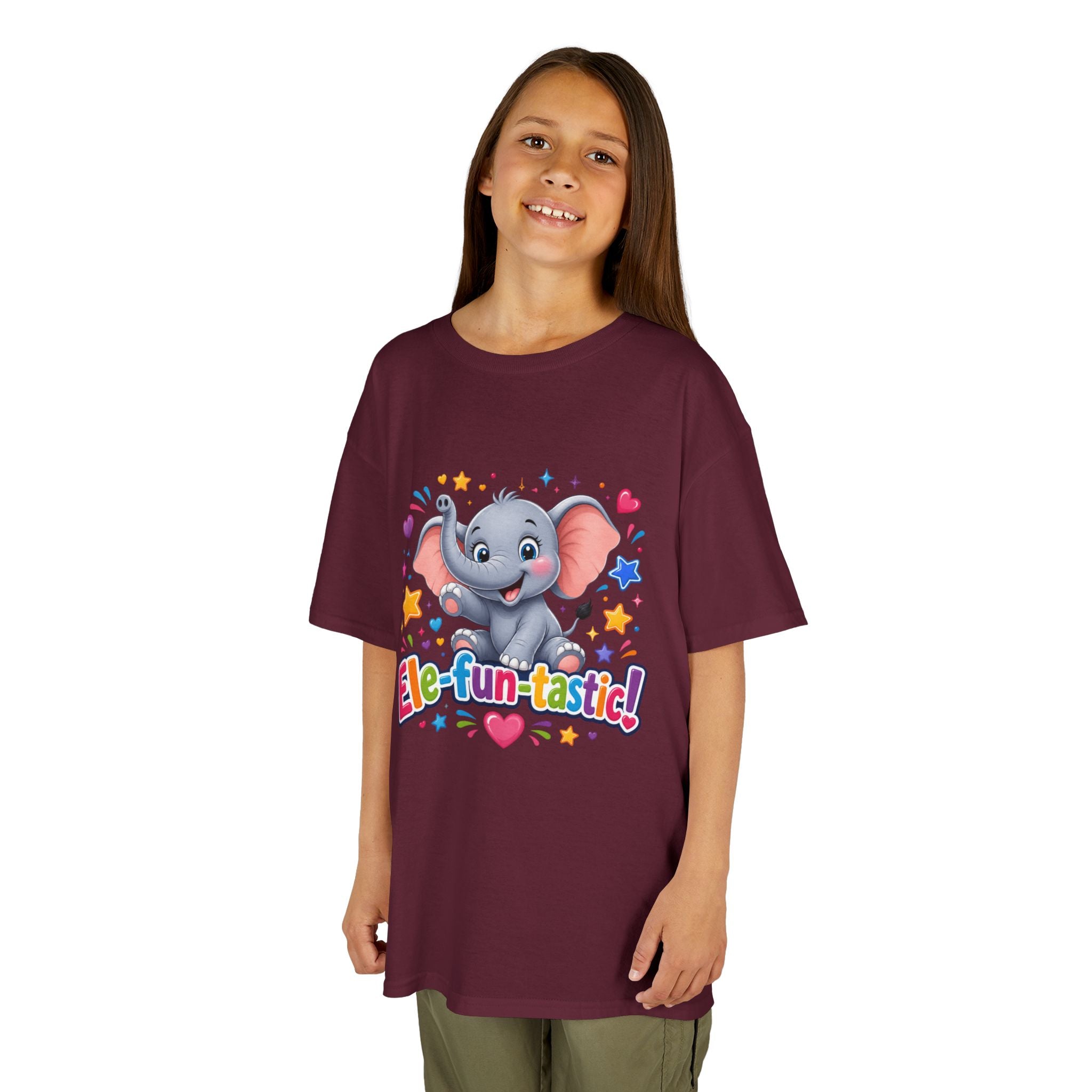 Kids T-Shirt — "Ele-fun-tastic!" Cute Elephant Graphic Tee for Toddlers, Birthday & Playtime