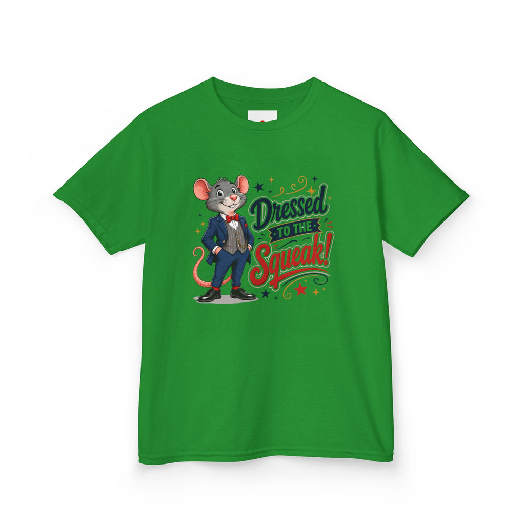 Kids Tee — "Dressed to the Squeak" Cartoon Mouse Graphic