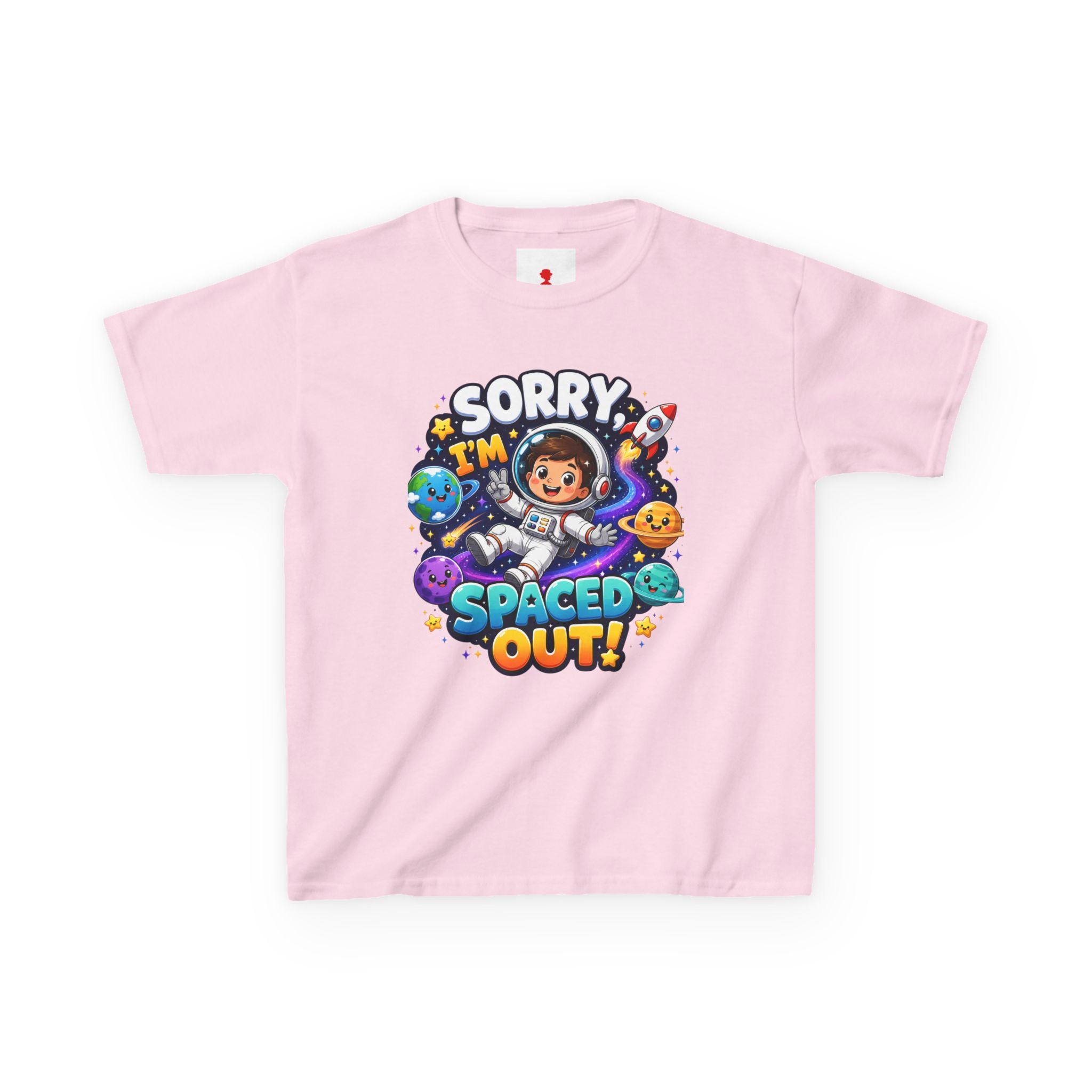 Spaced Out Kids T-Shirt — "Sorry I'm Spaced Out!" Cute Space Astronaut Tee