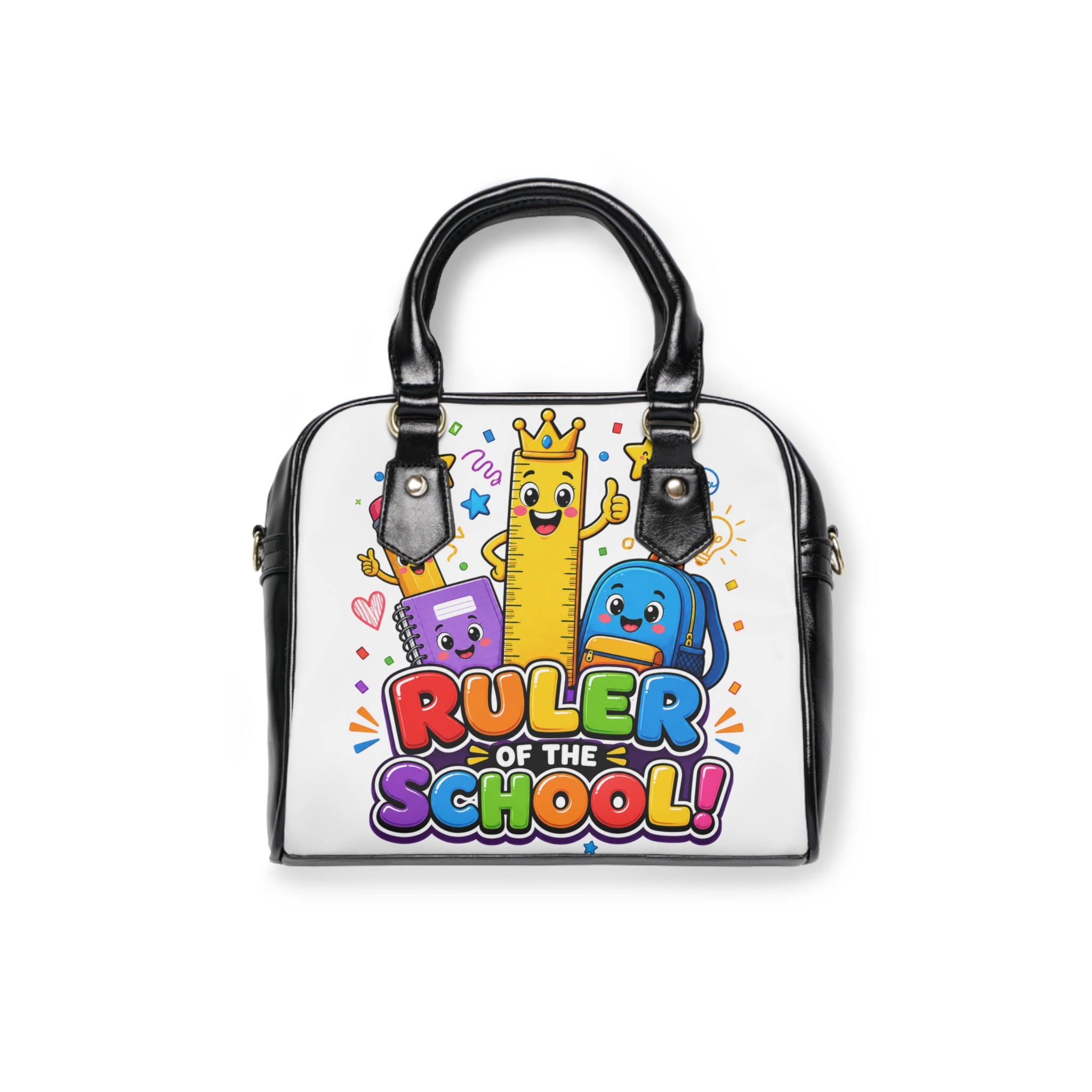 Ruler of the School Shoulder Handbag | Cute School Supplies Cartoon