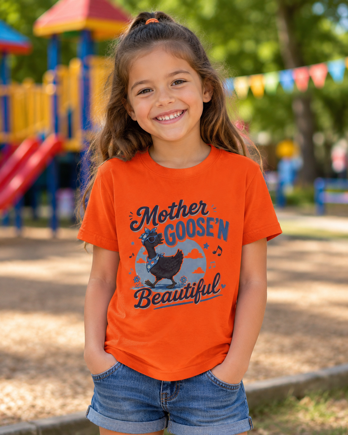 Kids T‑Shirt — "Mother Goose'n Beautiful" Nursery Rhyme Tee
