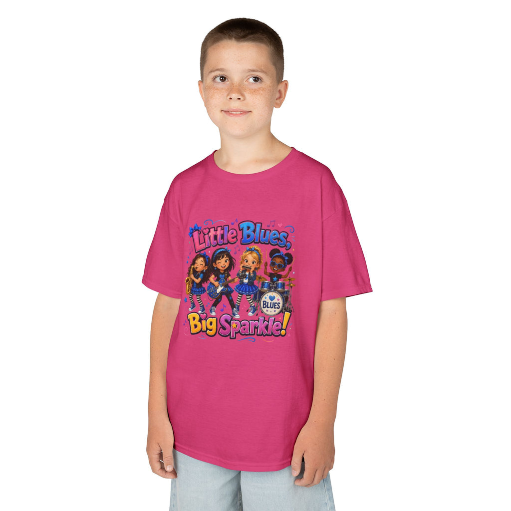 Kids Tee — "Little Blues Big Sparkle" Band Graphic