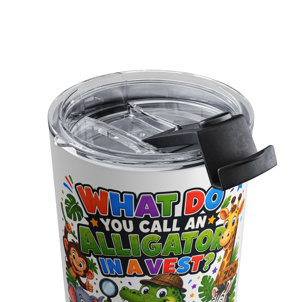 Alligator Investigator Kids Joke Tumbler 10oz | Zoo Animal Detective Design