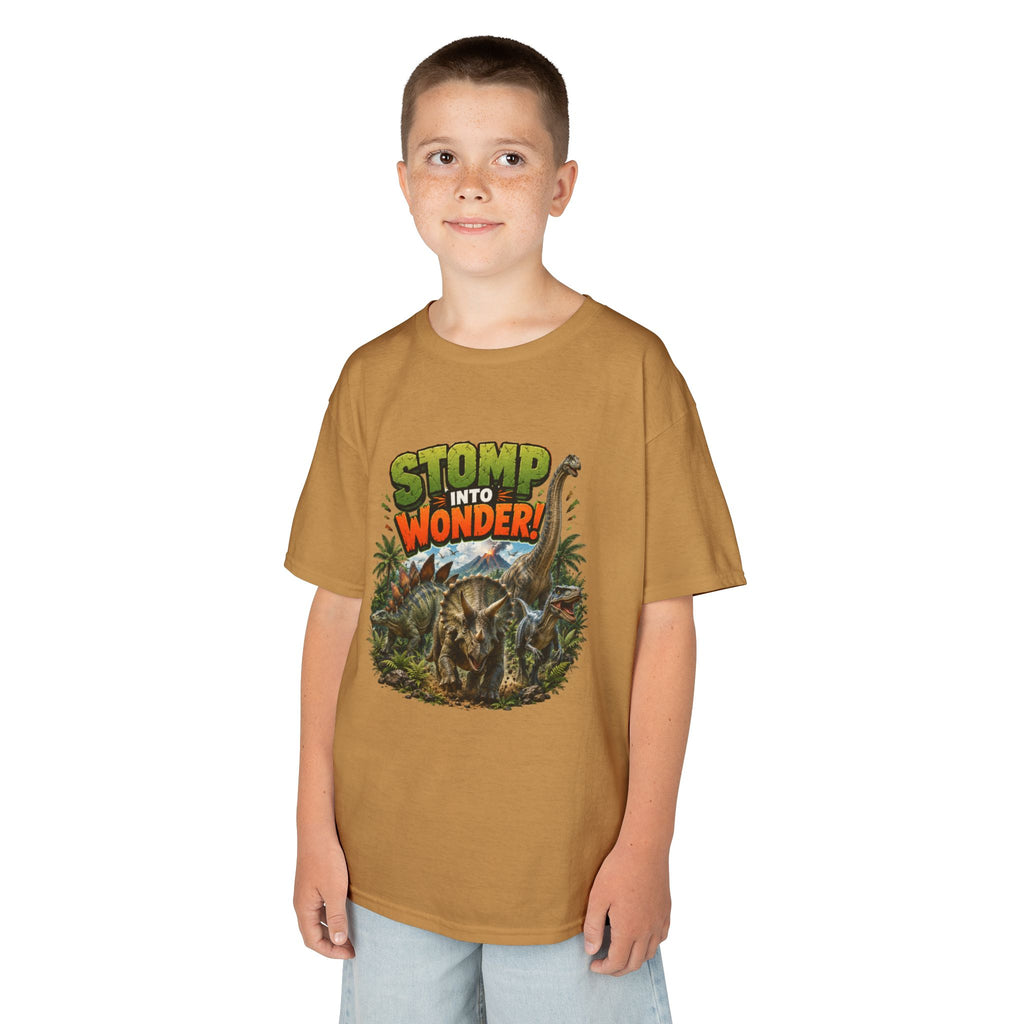 Kids T-Shirt - "Stomp Into Wonder" Dinosaur Graphic Tee