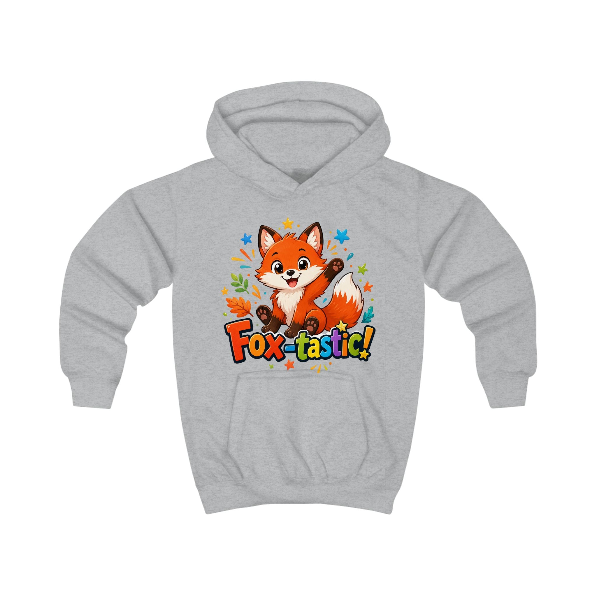 Fox-tastic Kids Hoodie — Cute Cartoon Fox Pullover for Children