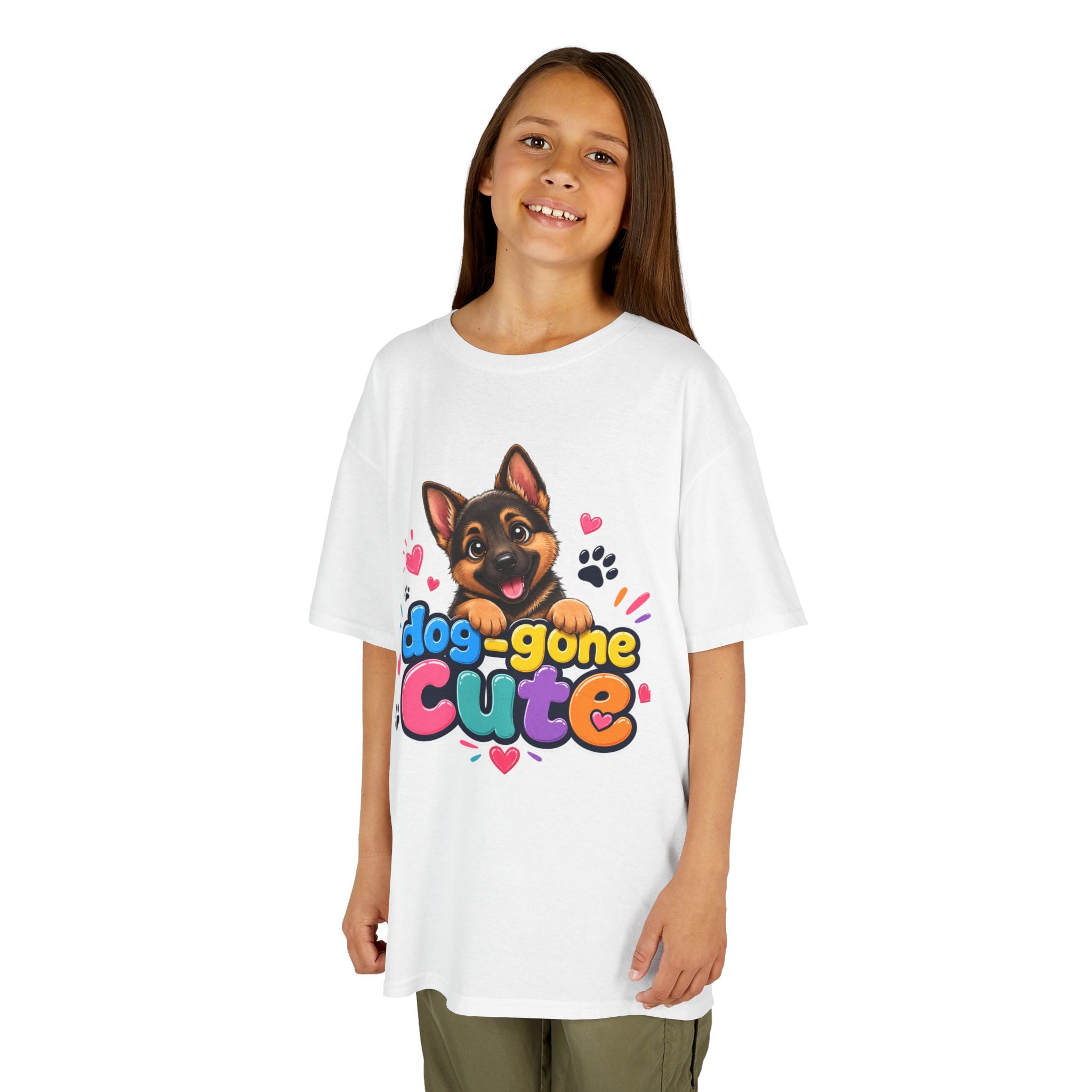 Kids T-Shirt — "Dog-Gone Cute" German Shepherd Puppy Tee