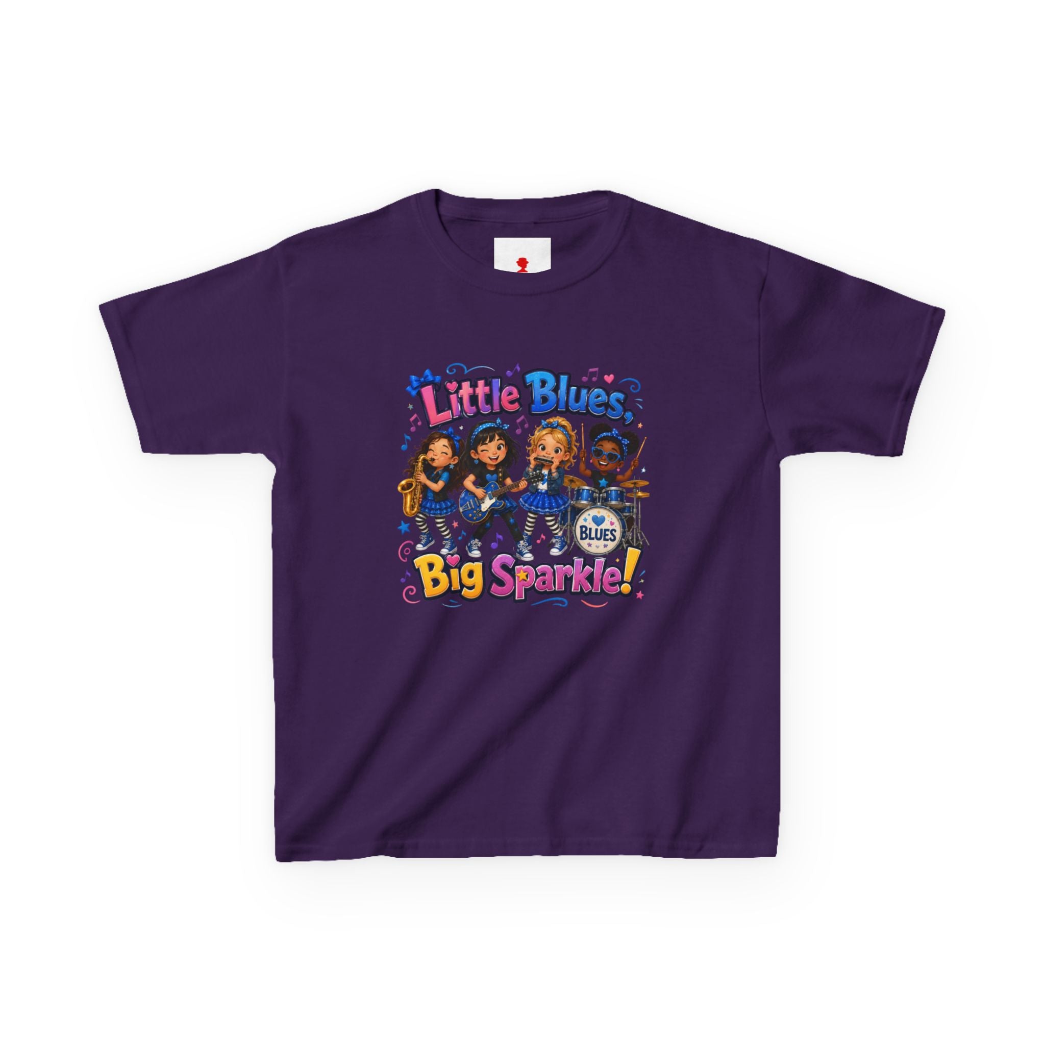 Kids Tee — "Little Blues Big Sparkle" Band Graphic