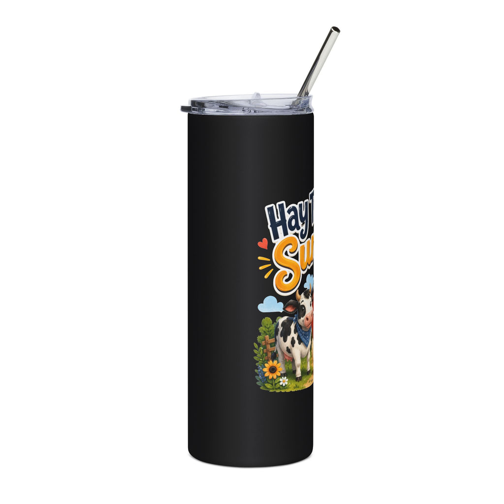 Hay There Sunshine 20oz Stainless Steel Tumbler — Cute Farm Animal Insulated Drinkware