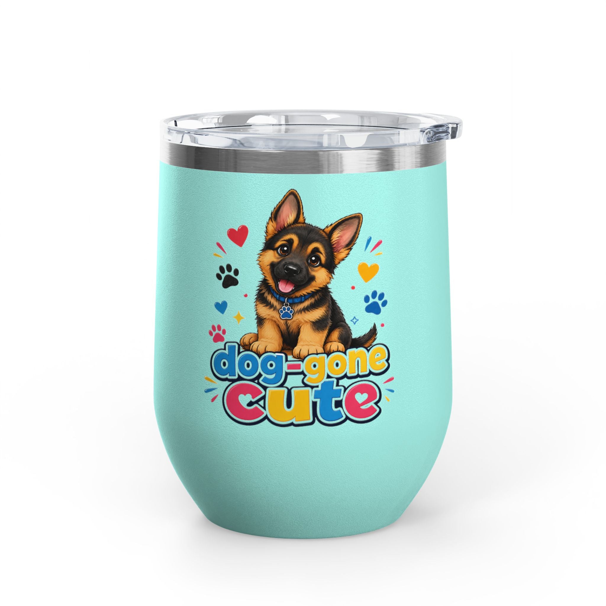 "Dog-Gone Cute" German Shepherd 12oz Insulated Cup