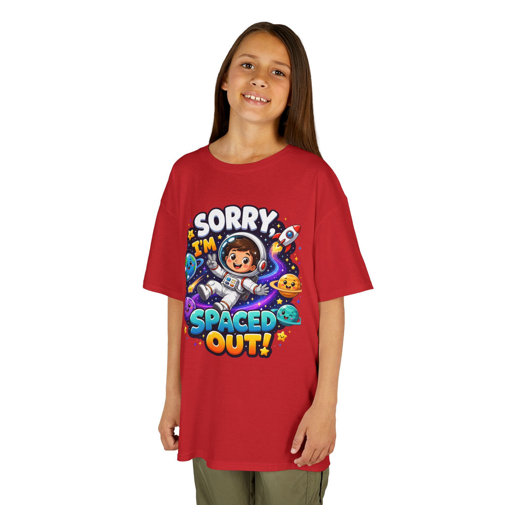 Spaced Out Kids T-Shirt — "Sorry I'm Spaced Out!" Cute Space Astronaut Tee