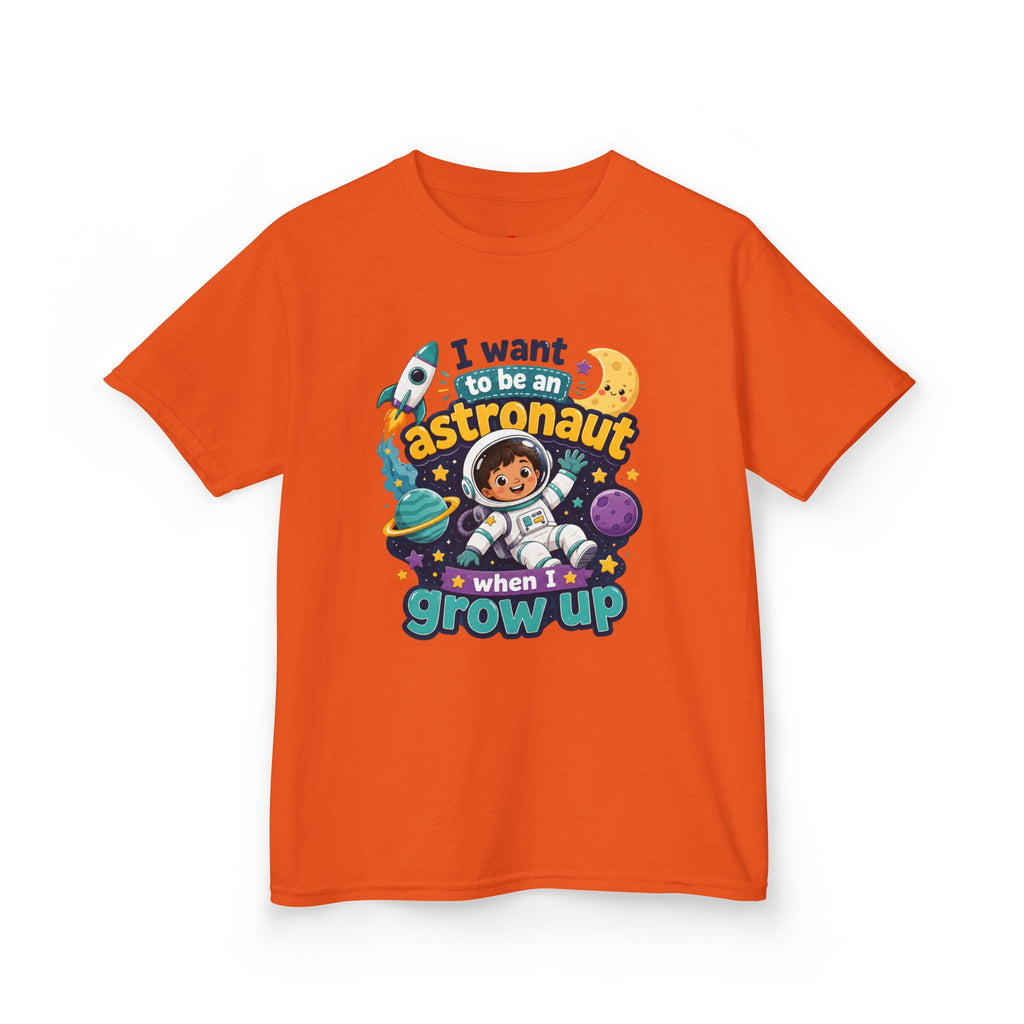 Kids Astronaut T-Shirt — "I Want to Be an Astronaut When I Grow Up" Space Tee