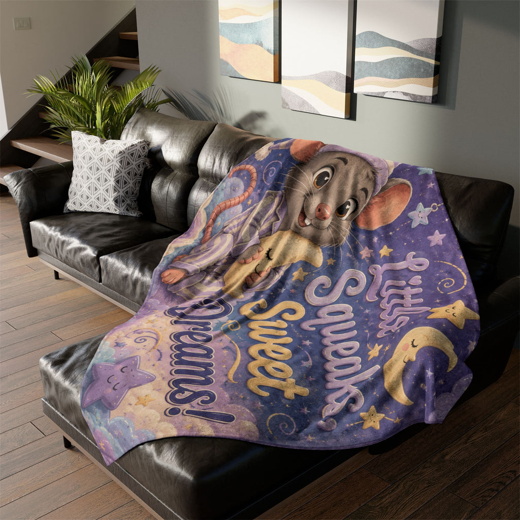 Baby Mouse 'Little Squeaks, Sweet Dreams' Plush Blanket
