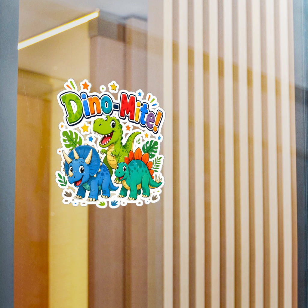 Dino-Mite! Kids' Dinosaur Kiss-Cut Vinyl Sticker