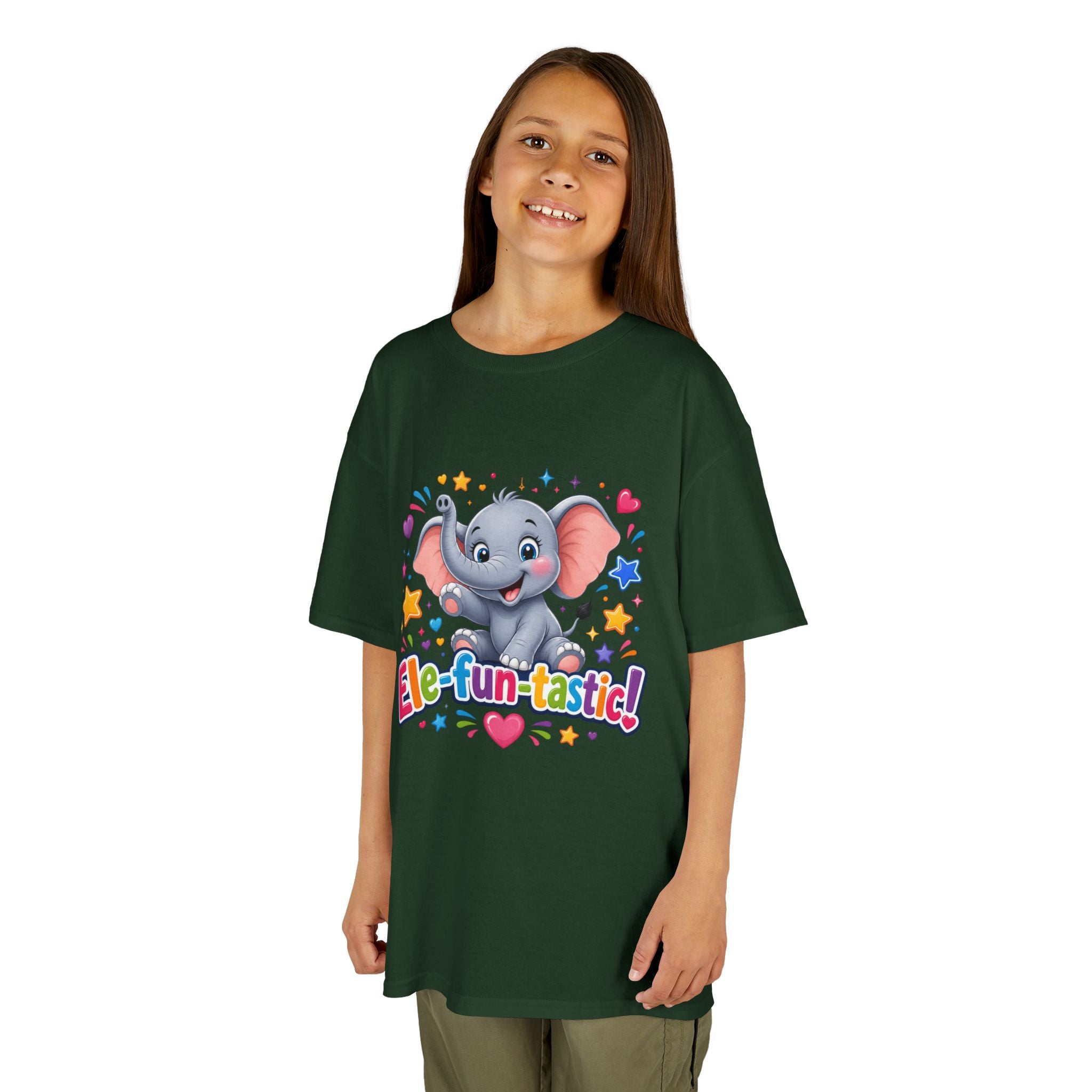 Kids T-Shirt — "Ele-fun-tastic!" Cute Elephant Graphic Tee for Toddlers, Birthday & Playtime