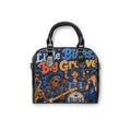Little Blues Big Groove Shoulder Handbag – Retro Kids Jazz Band Print