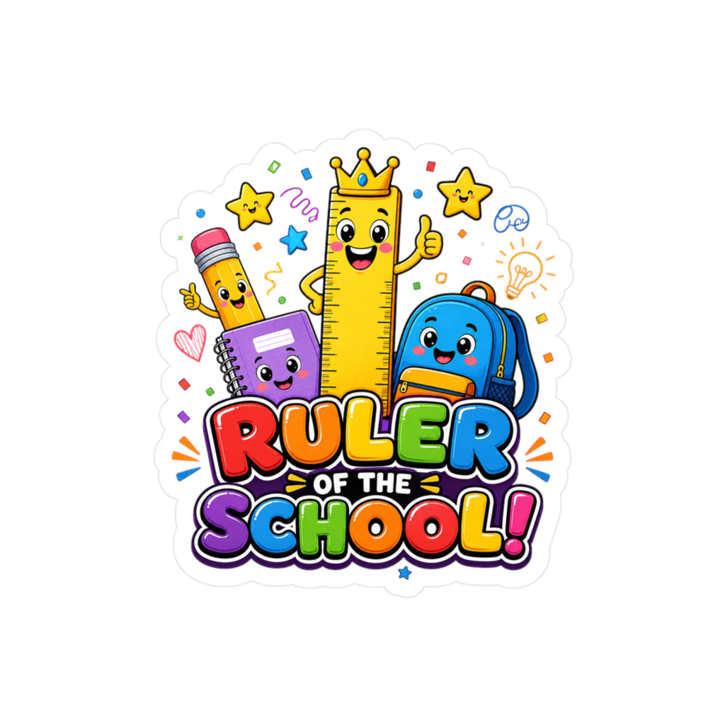 Ruler of the School Sticker | Kiss-Cut Vinyl Decal