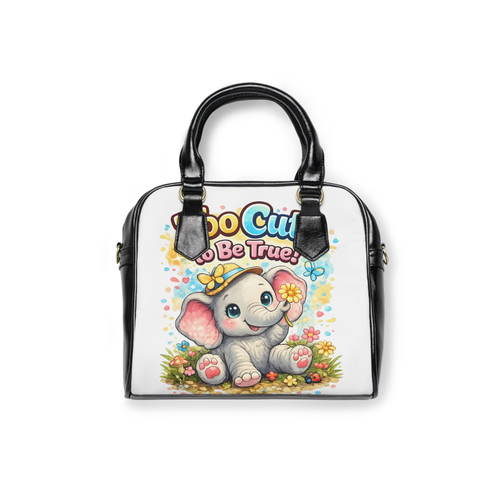 Cute Elephant Shoulder Handbag — "Too Cute to Be True" Floral Satchel