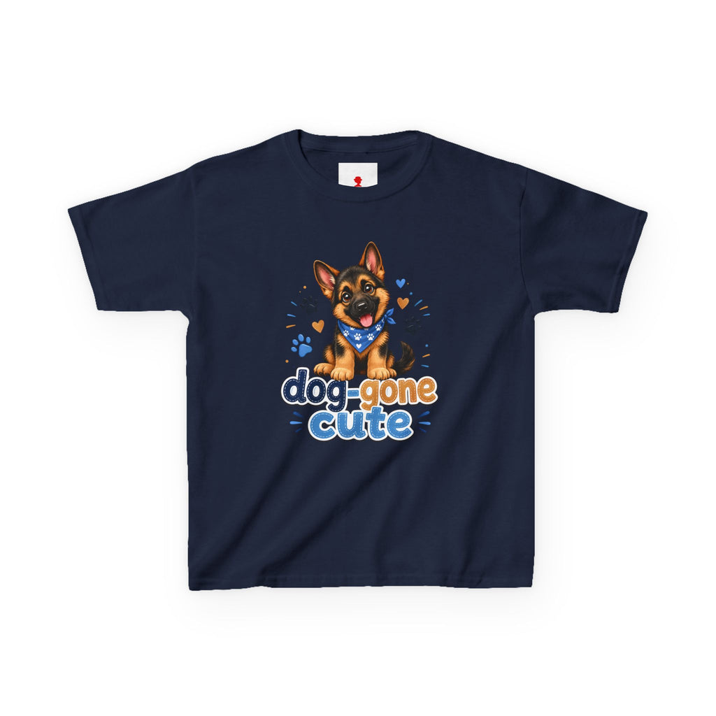 Kids Tee — "Dog-Gone Cute" Puppy Graphic T-Shirt