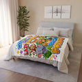 Kids' Funny 'A Pouch Potato' Blanket – Cute Jungle Kangaroo Design