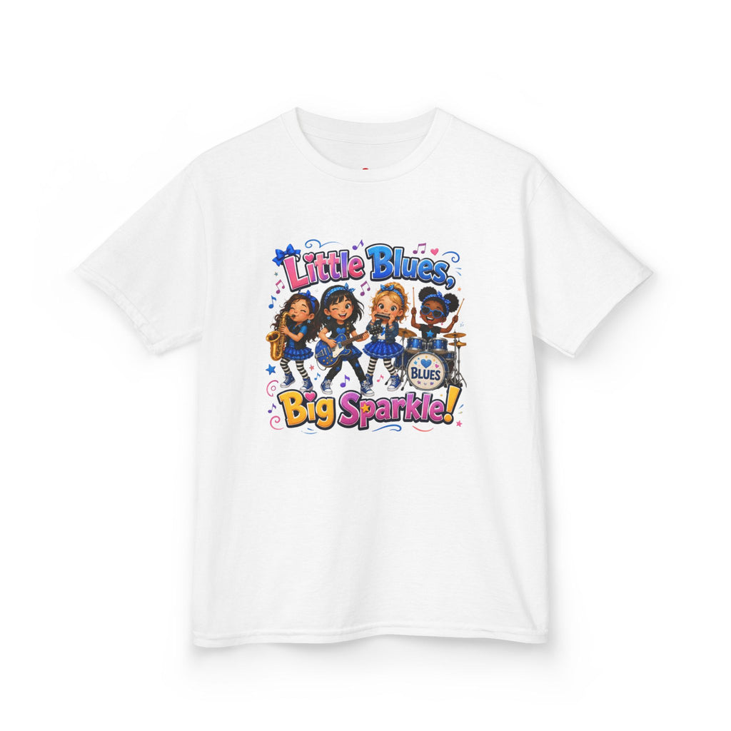Kids Tee — "Little Blues Big Sparkle" Band Graphic