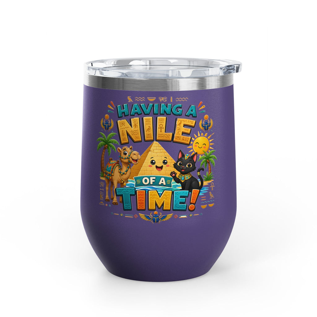 "Having a Nile of a Time" Cute Egyptian Pyramid Cat & Camel 12oz
