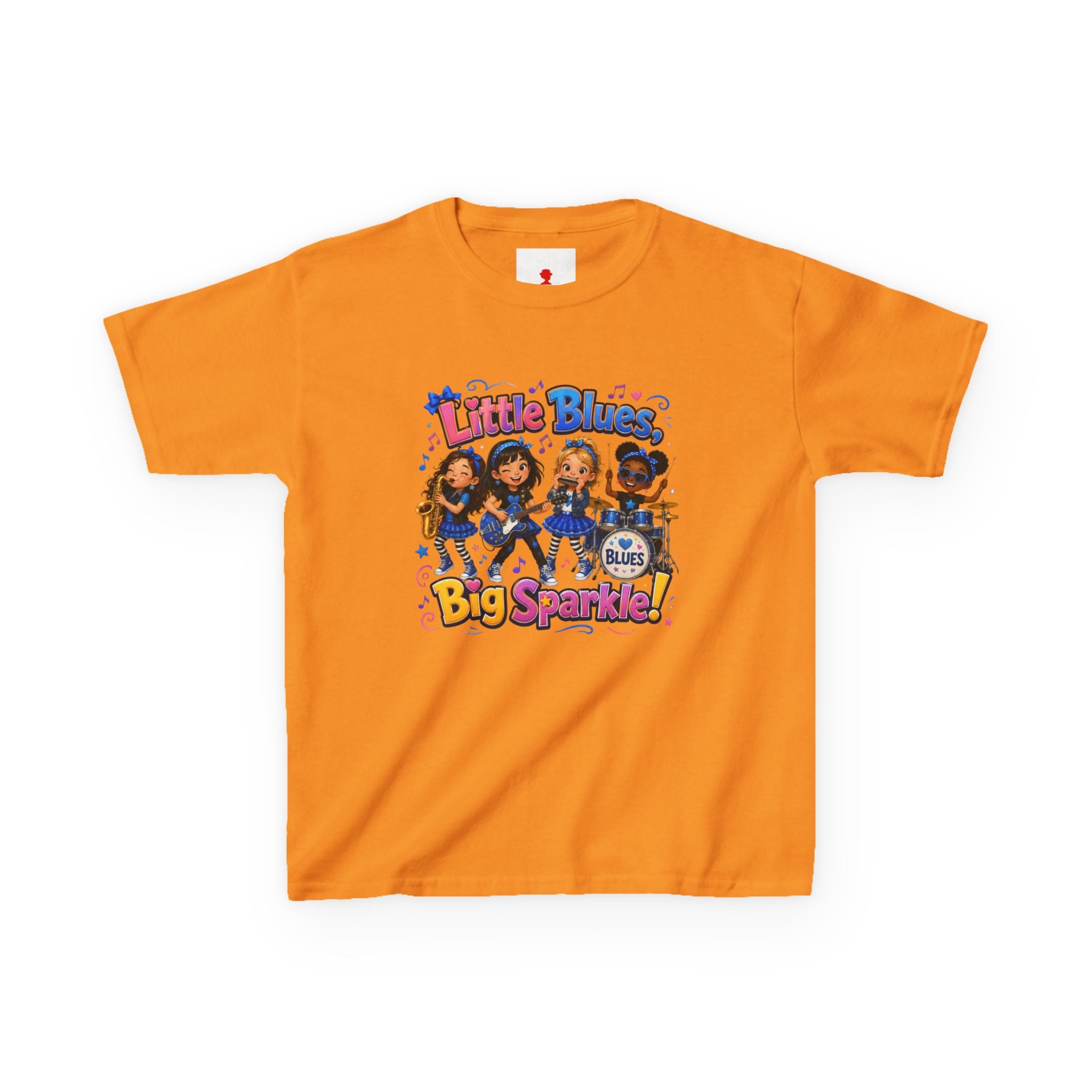 Kids Tee — "Little Blues Big Sparkle" Band Graphic