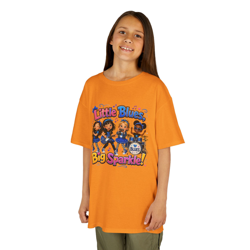 Kids Tee — "Little Blues Big Sparkle" Band Graphic