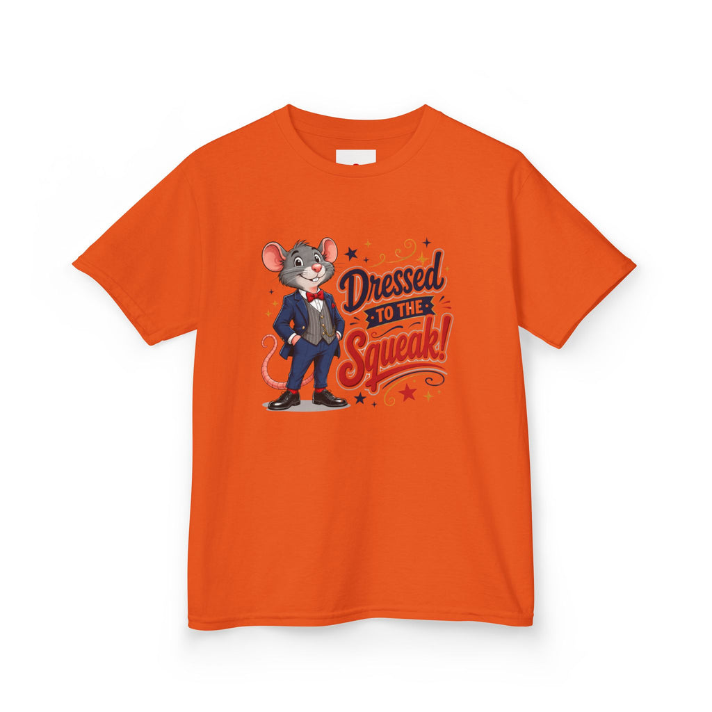 Kids Tee — "Dressed to the Squeak" Cartoon Mouse Graphic