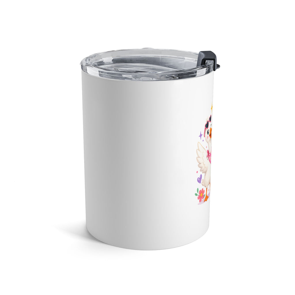 Silly Goose Club 10oz Tumbler — Cute Cartoon Goose Insulated Travel Mug