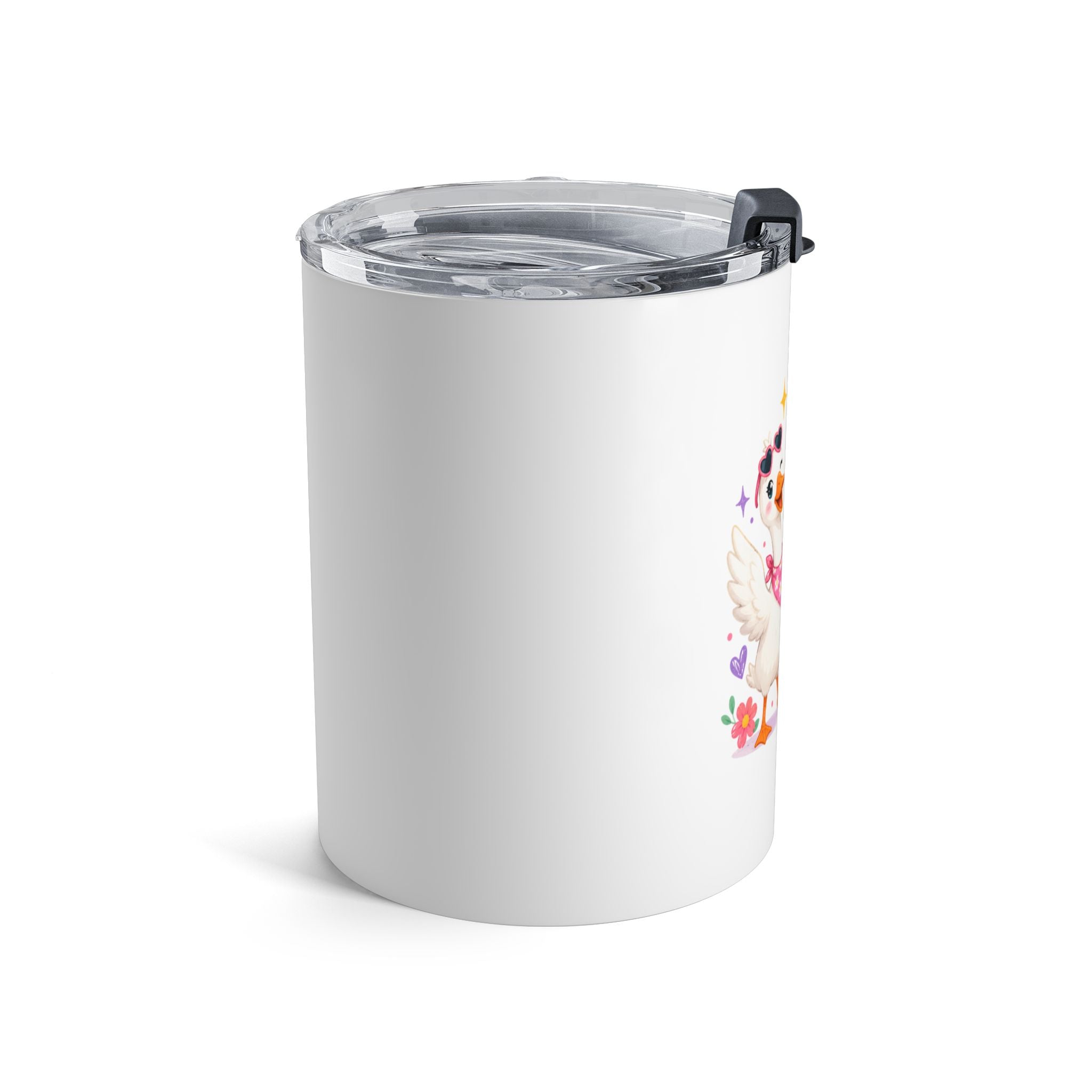 Silly Goose Club 10oz Tumbler — Cute Cartoon Goose Insulated Travel Mug