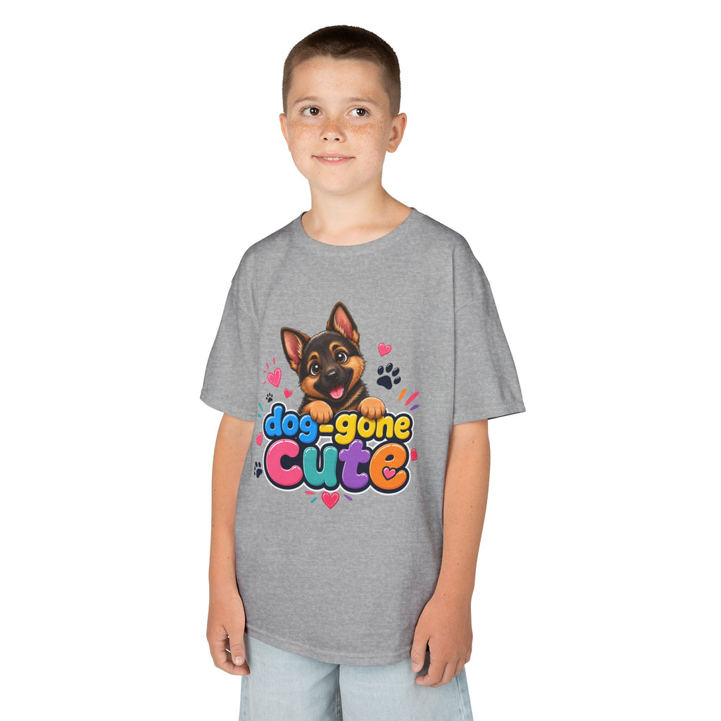 Kids T-Shirt — "Dog-Gone Cute" German Shepherd Puppy Tee