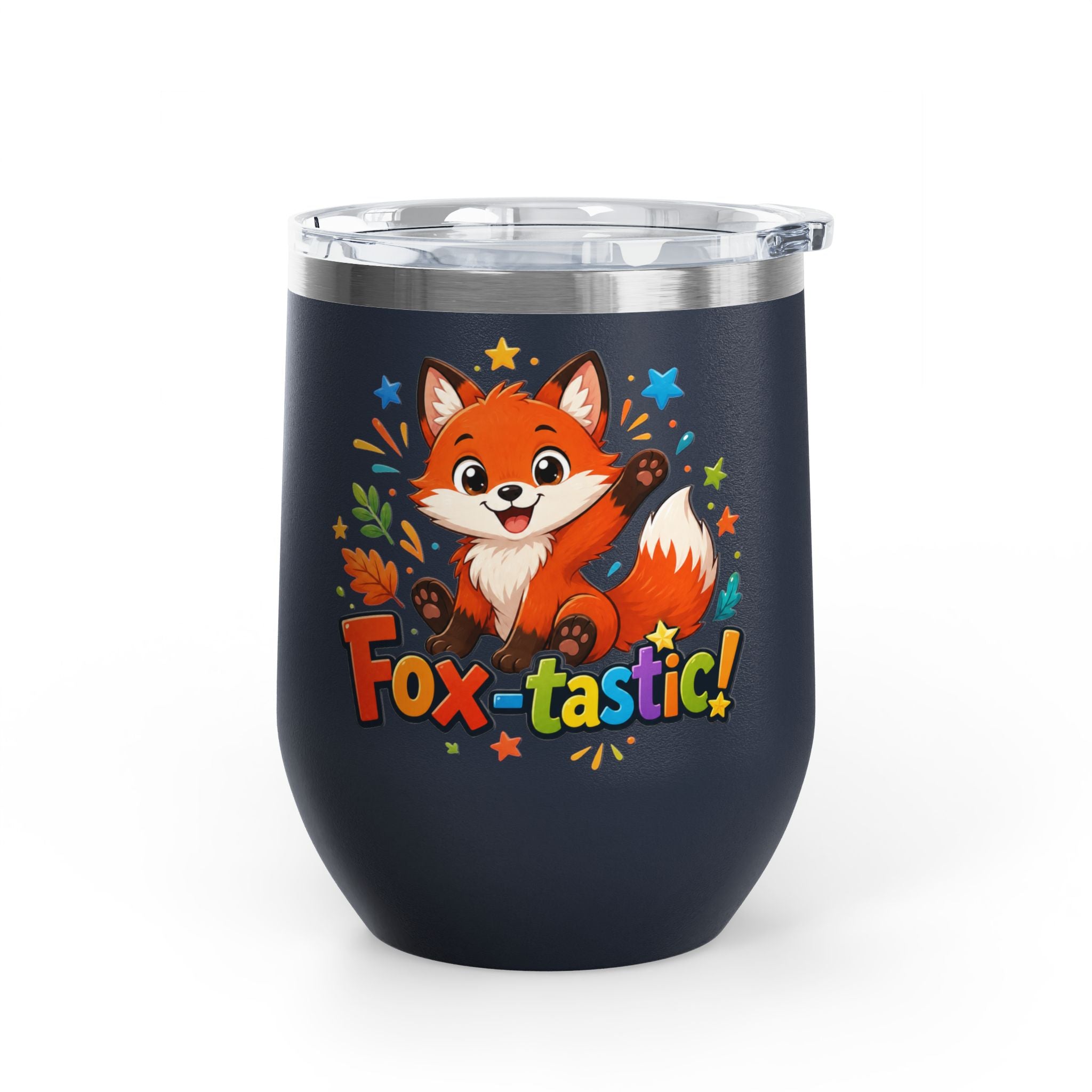 Fox-tastic! Cute Fox 12oz Insulated Tumbler (Fun Animal Gift)