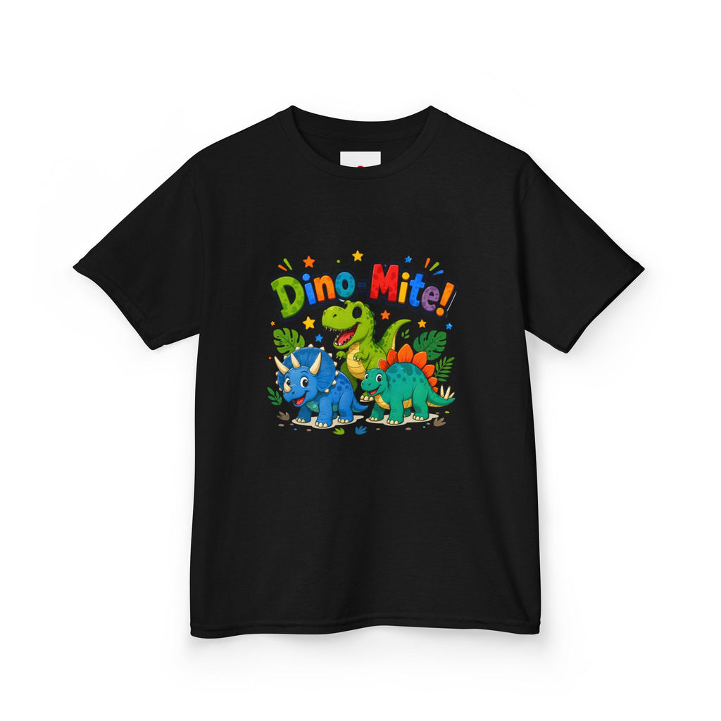 Kids T-Shirt - "Dino-Mite!" Colorful Dino Crew Tee for Toddlers & Kids