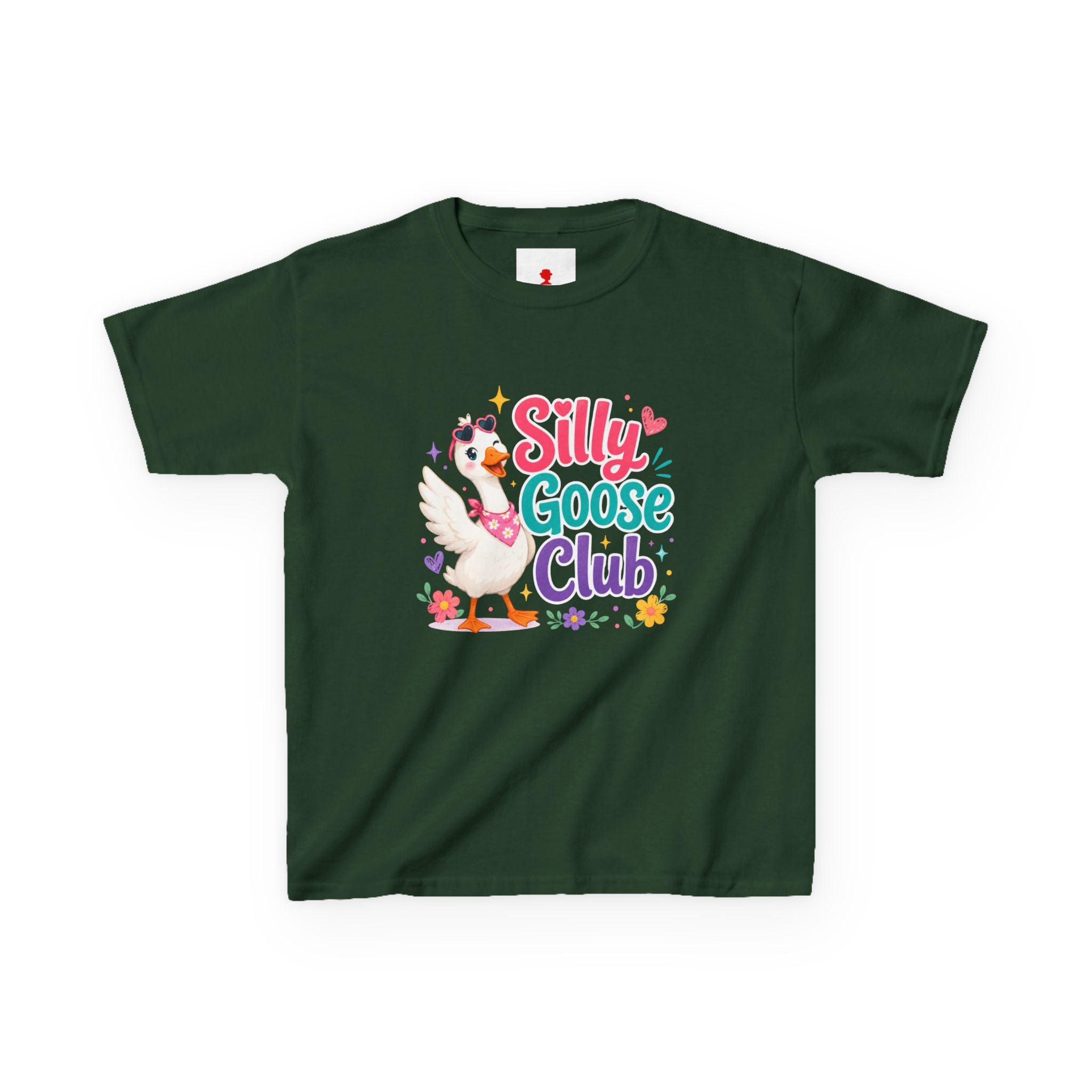 Kids T-Shirt — "Silly Goose Club" Cute Cartoon Goose Tee for Toddlers & Preschoolers