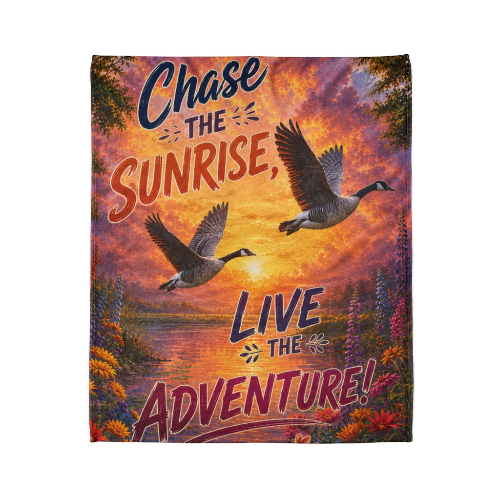 Chase the Sunrise — Adventure Fleece Blanket