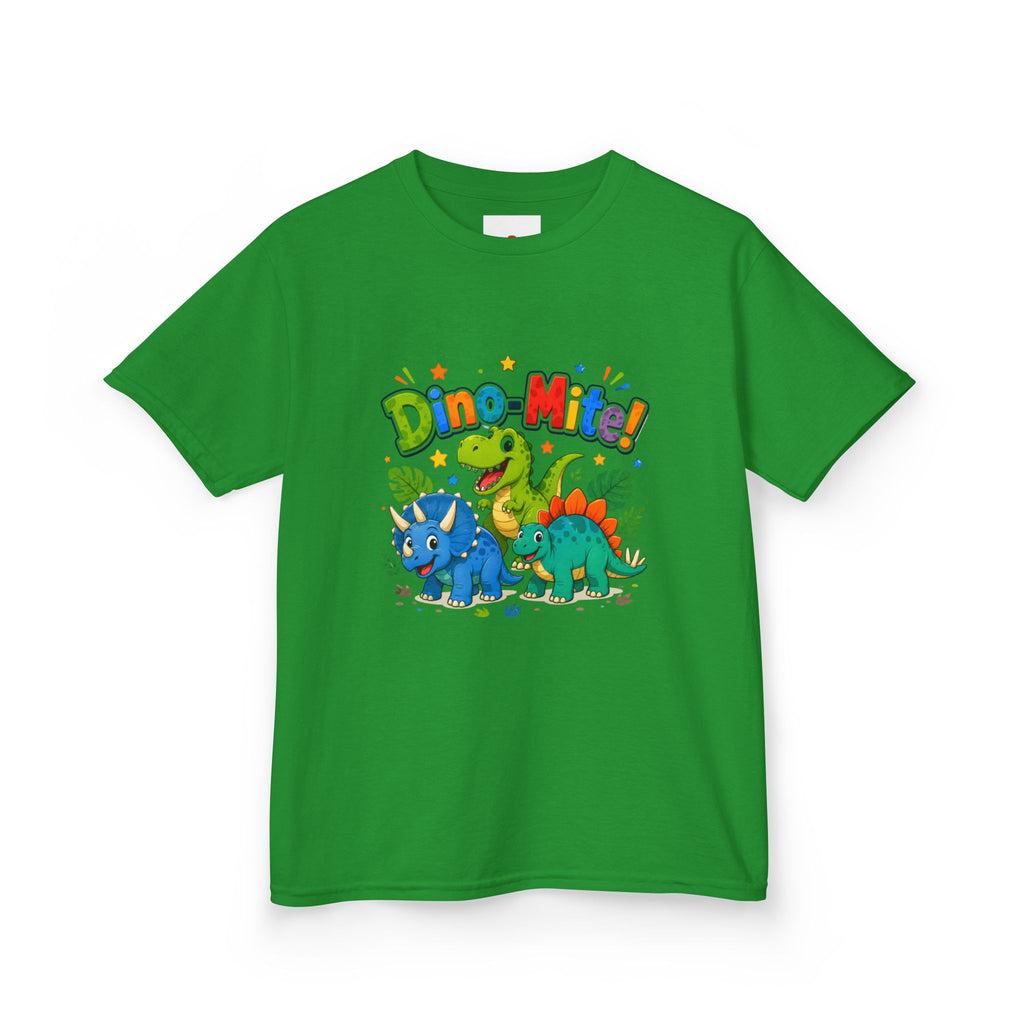 Kids T-Shirt - "Dino-Mite!" Colorful Dino Crew Tee for Toddlers & Kids
