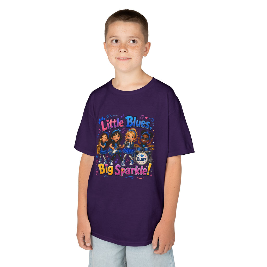 Kids Tee — "Little Blues Big Sparkle" Band Graphic