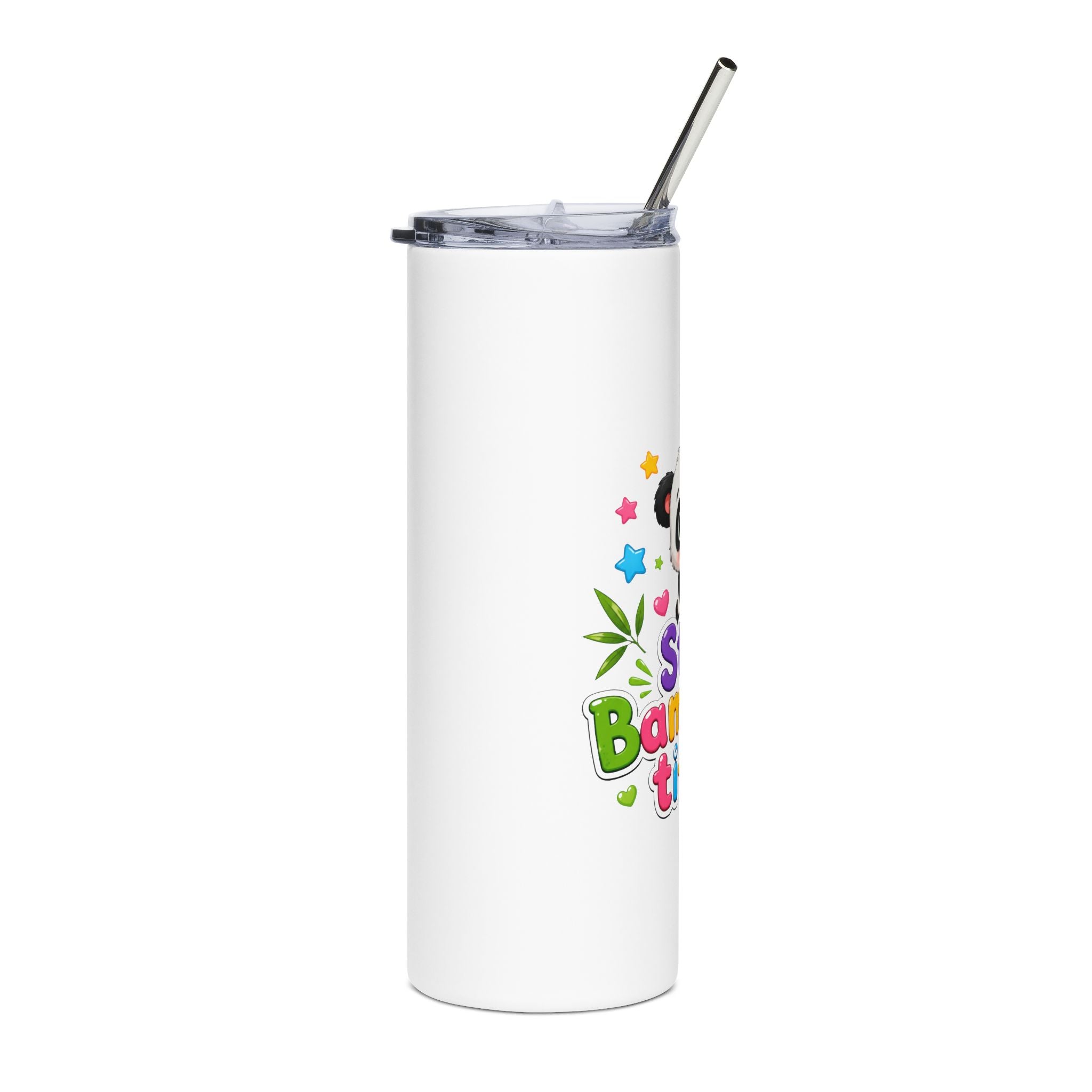 Panda 'Stay Bamboo-tiful' 20oz Stainless Tumbler